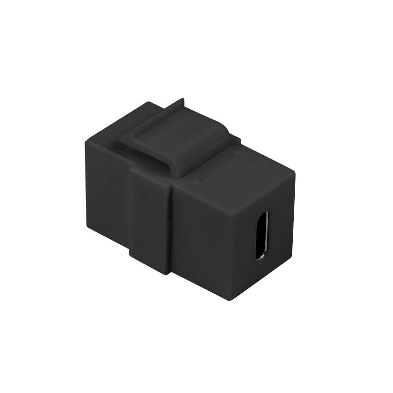 Usb 3.1 Gen2 Type-C Keystone Coupler, C F To Usb-C F, Pd, Negro