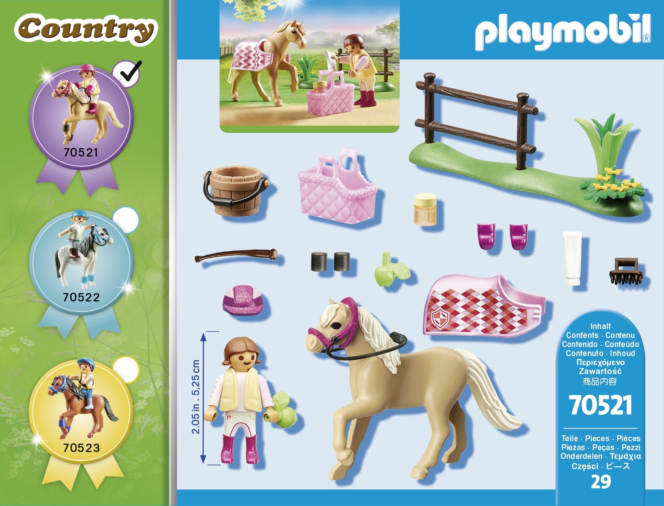Playmobil 70521 Coleccionable Poni De Equitacion Aleman