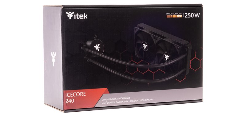 Refrigerador Liquido Cpu Itek Icecore 240 Black