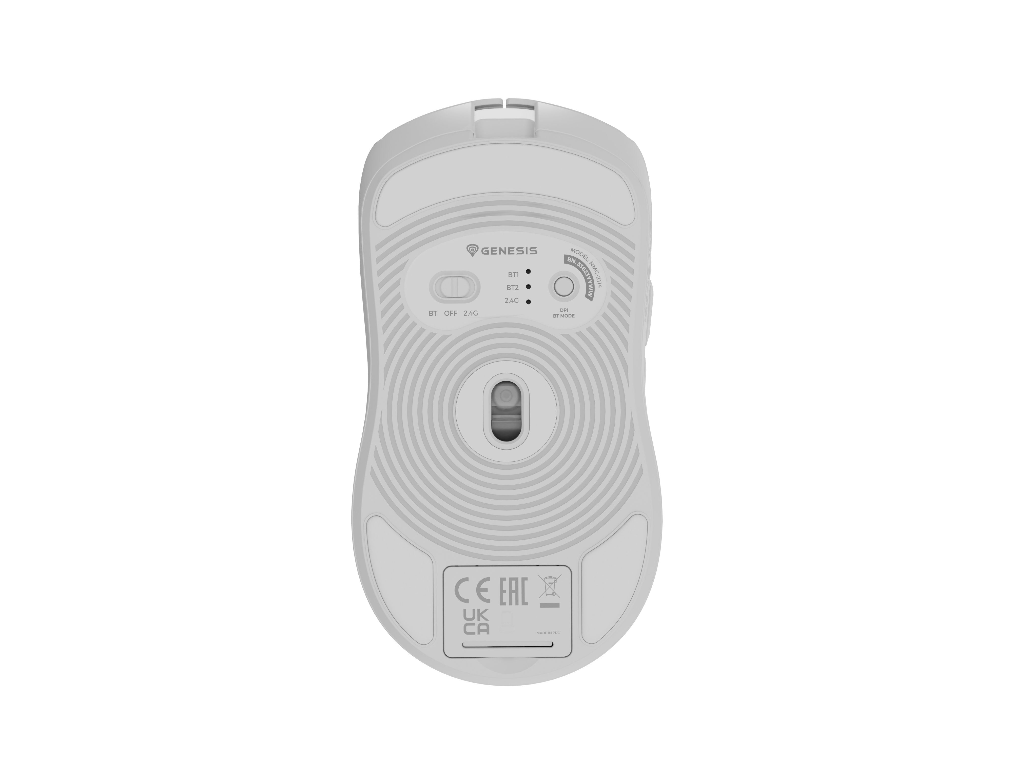 EAN 5901969443950 - GENESIS Zircon 500 ratón Juego mano derecha RF Wireless + Bluetooth + USB Type-C Óptico 10000 DPI imagen 4