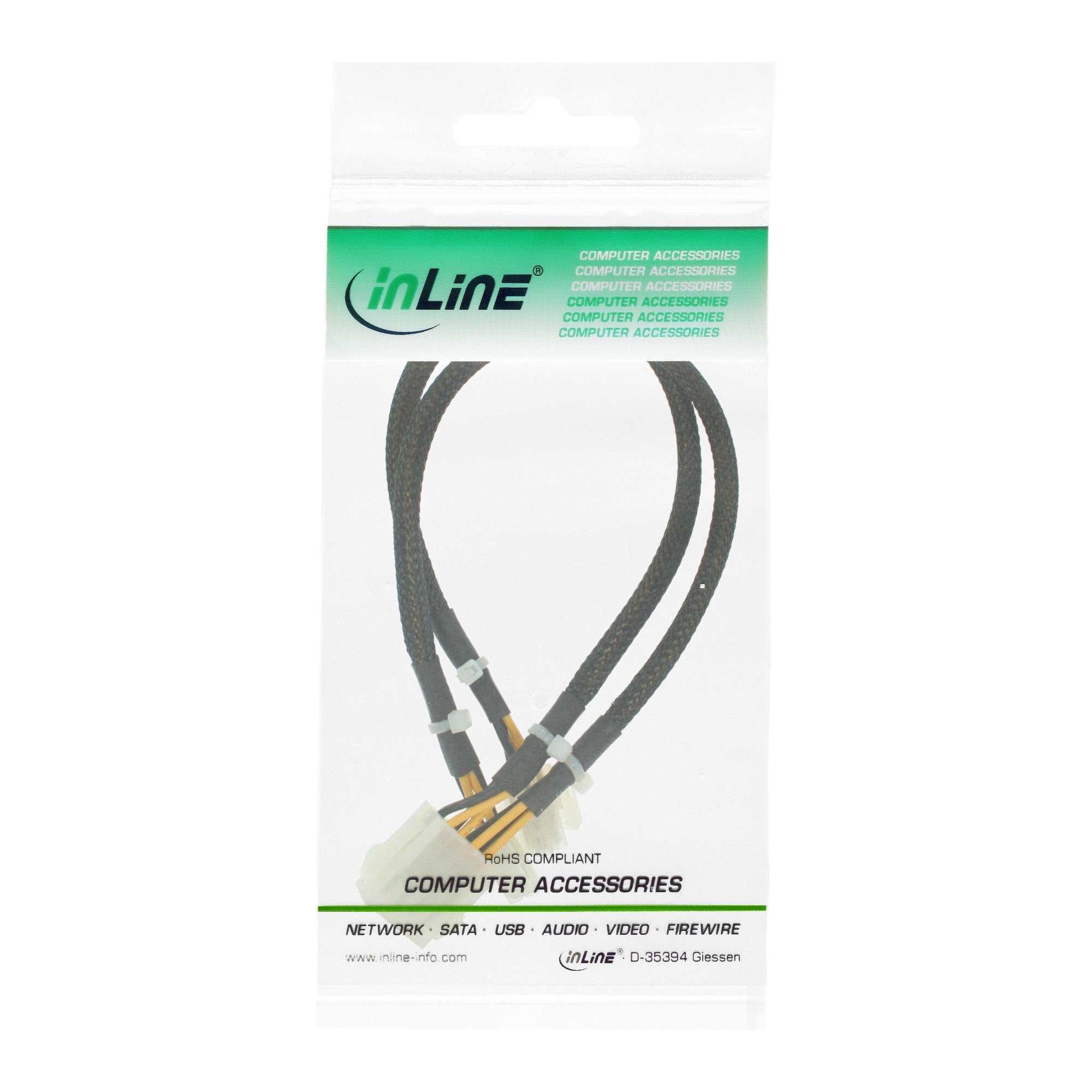 Extensión De Alimentación Inline Placa Base Interna De 2x4 Pines Macho A 8 Pines Hembra 30 Cm