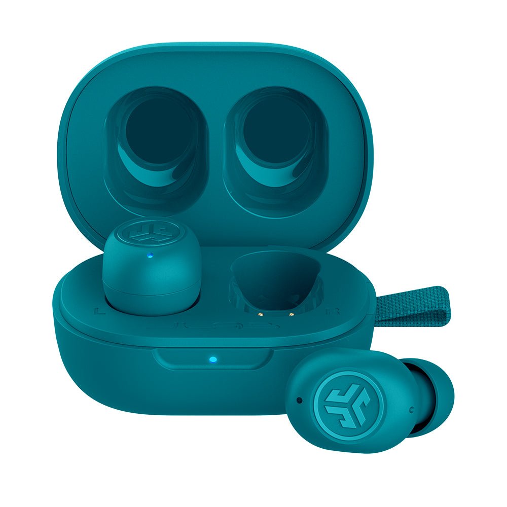 Mini Auriculares Jlab Jbuds  Inalámbrico Bluetooth Color Aguamarina