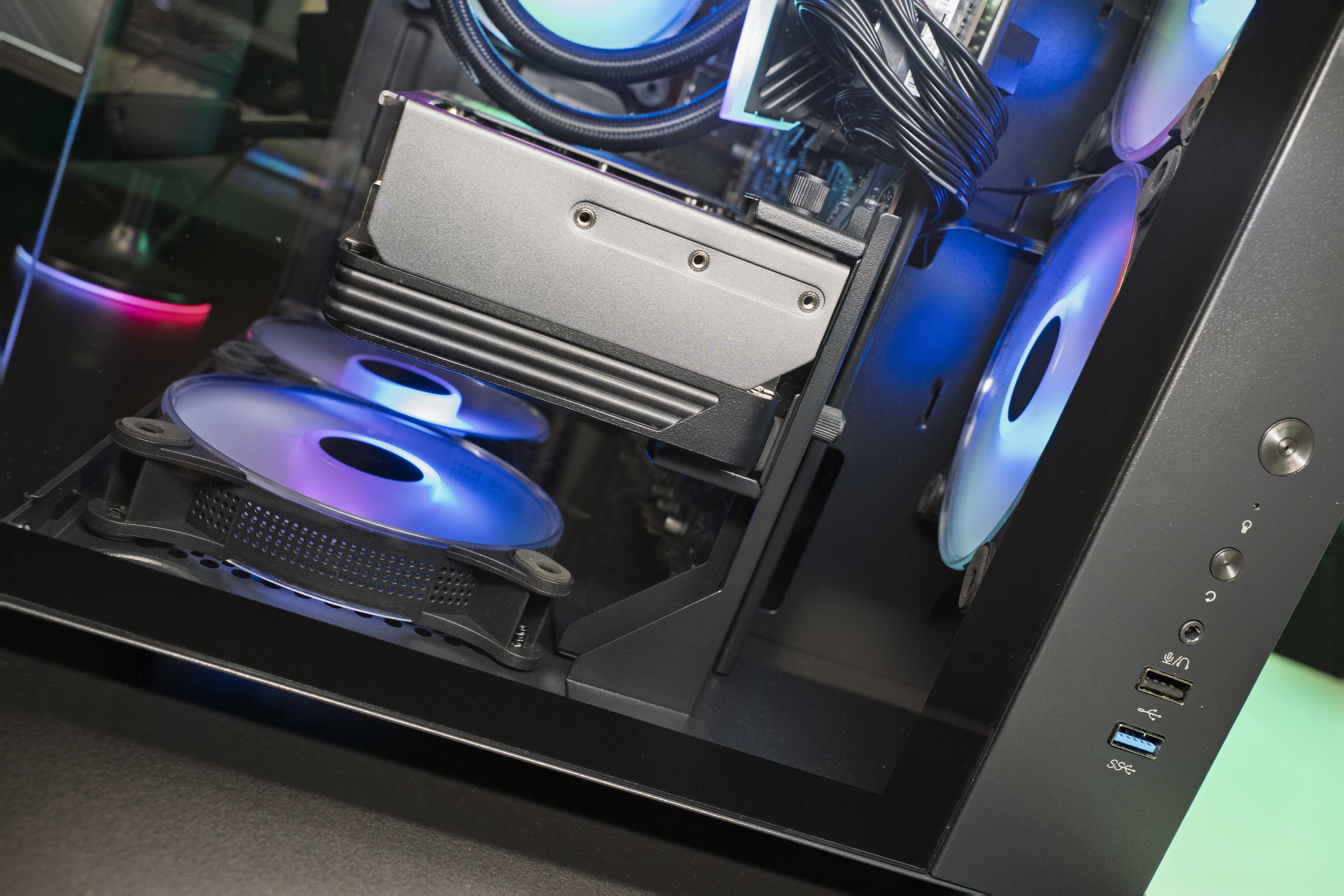 Soporte Para Tarjeta Gráfica Mars Gaming Mca-Gcbpro Compatibilidad Universal Negro
