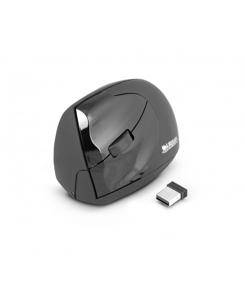 Urban Factory Wireless Ergo Ratón Ergonomico Rf Inalámbrico Óptico 1600 Dpi