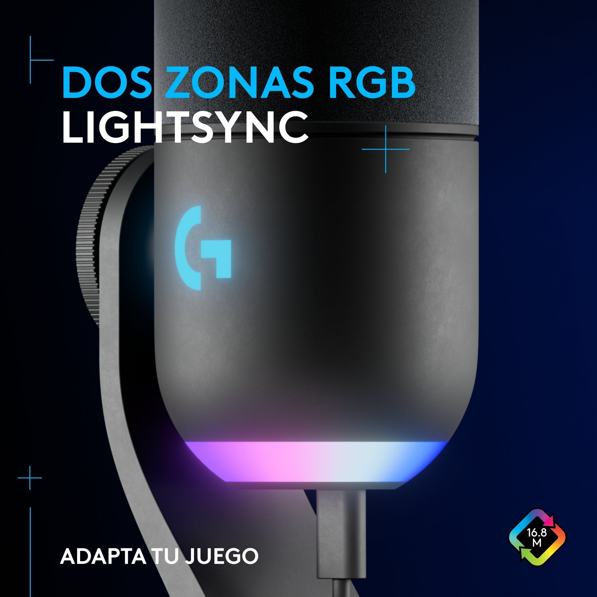 Micrófono Logitech G Yeti Gx   De Superficie Para Mesa Negro