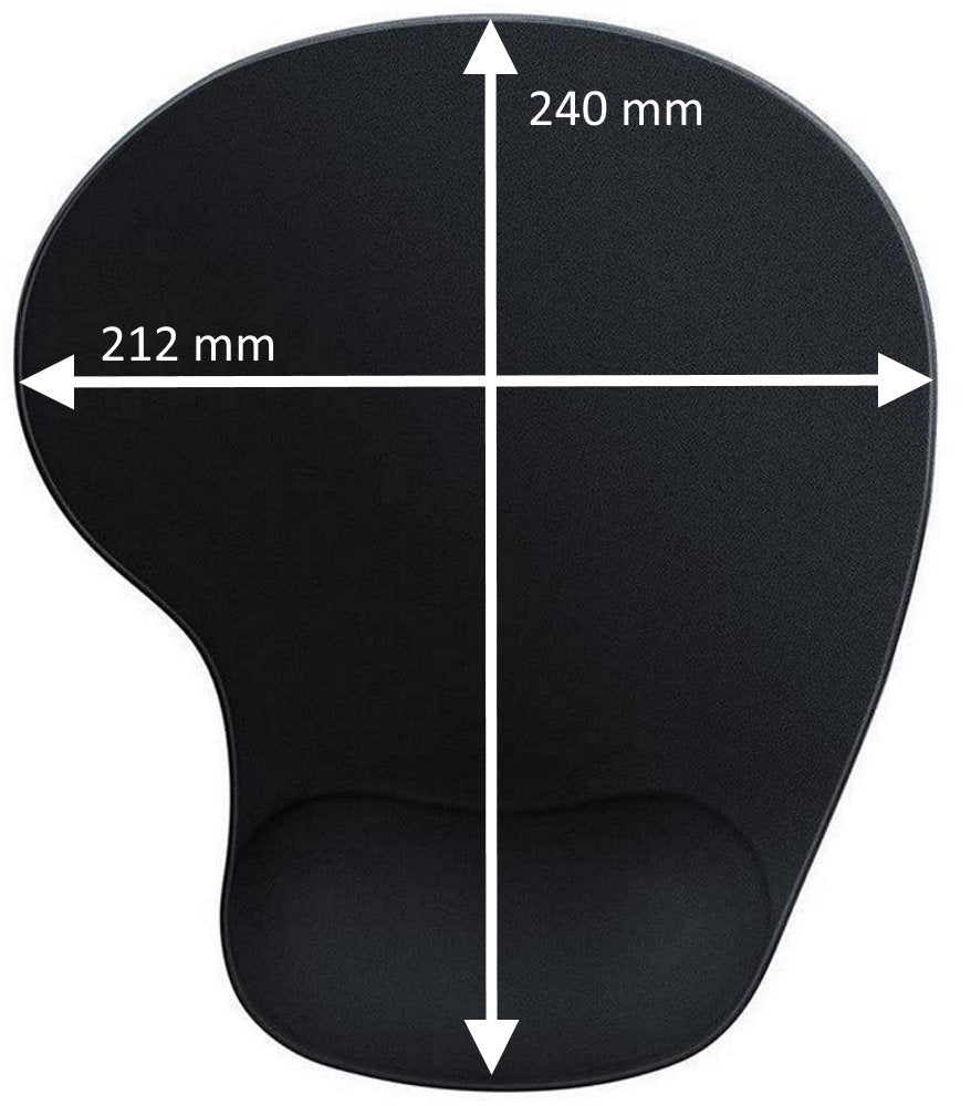 Ewent Ew3181 Alfombrilla Para Ratón Negro Ewent Alfombrilla De Gel Con Reposamuñecas