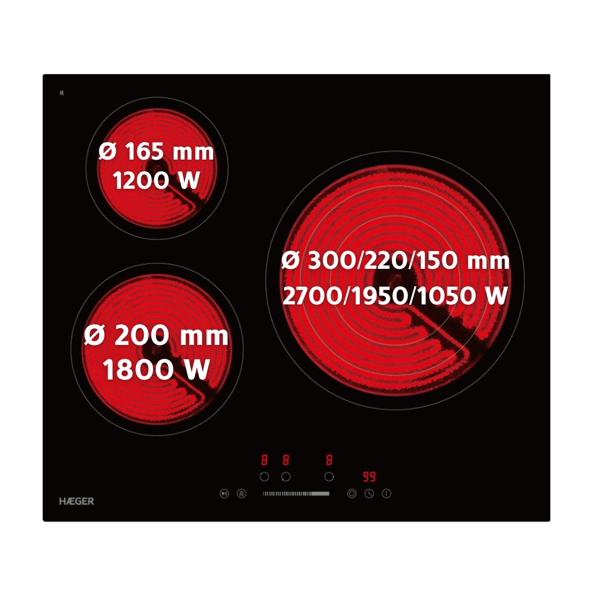 Haeger   Placa De Vitrocer Mica