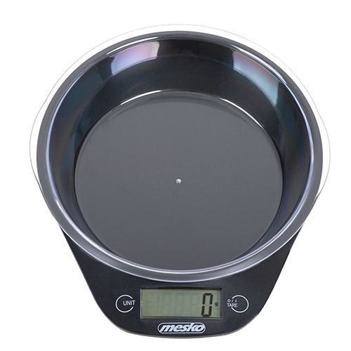 Báscula De Cocina Con Cuenco Adler Ms 3164 (Color Negro)