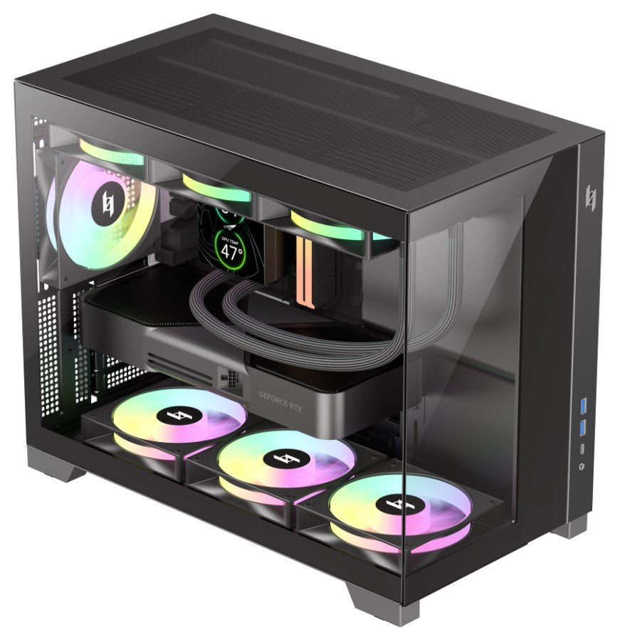 EAN 6931858712026 - GameMax NEX C33 BK carcasa de ordenador Negro imagen 15