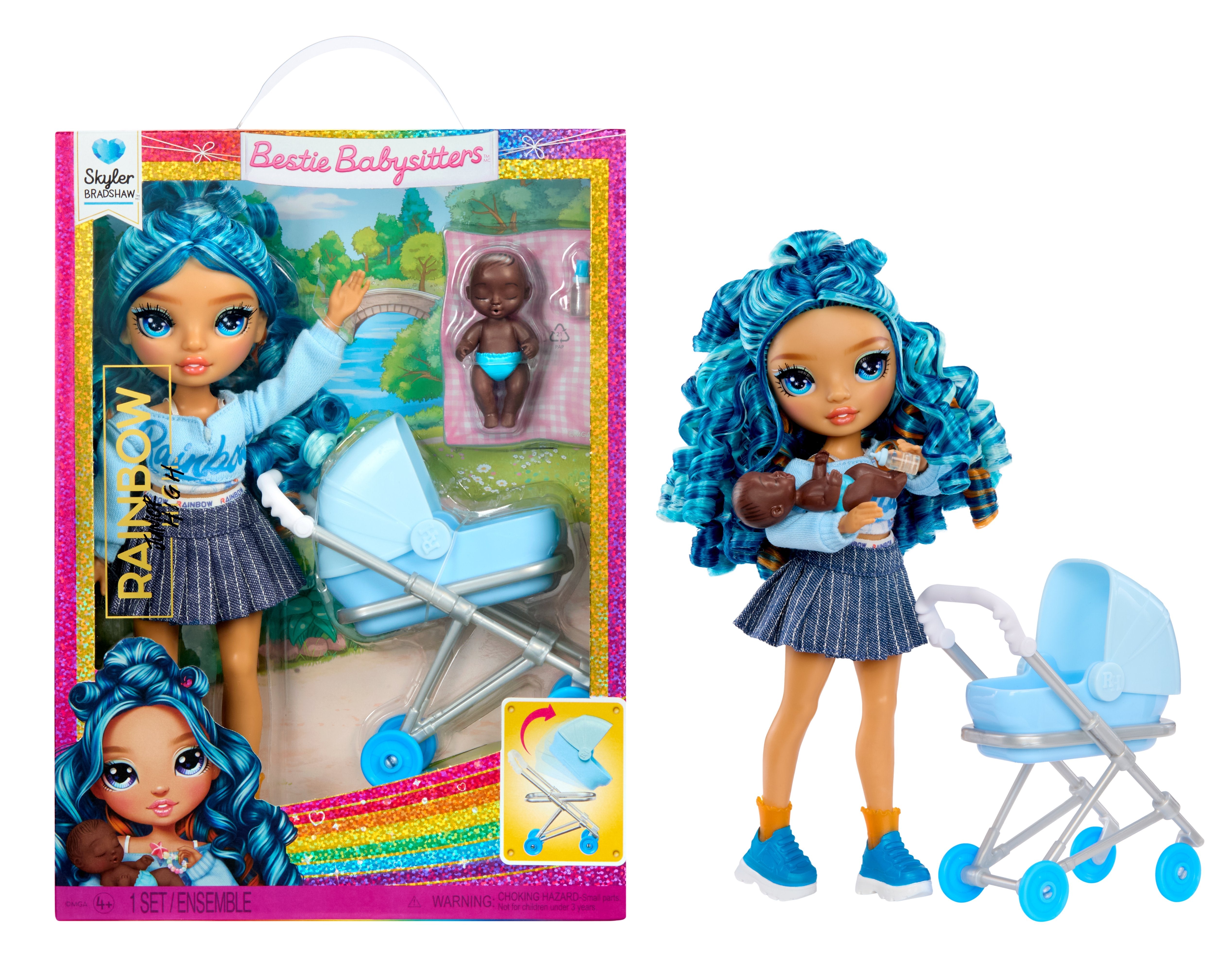 Mga Entertainment Rainbow High Jr. High Bestie Babysitters - Skyler Bradshaw 248507-Euc