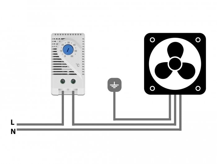 Thermostat Mit Öffner-Kontakt Für Hutschiene