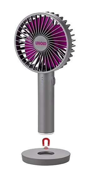 86629 Handventilator Breezy Ii Purple 4w 5 Geschwindigkeitsstufen Ø10cm