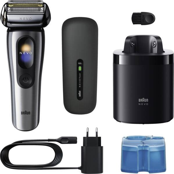 Braun Nevo 17000cc, Folienschaber, Plata, Acero, Teclas, Batería, 60 Min