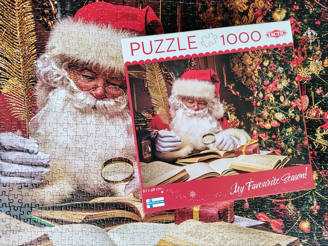 Puzzle 1000 Elementów Swiety Mikolaj W Swoim Domu
