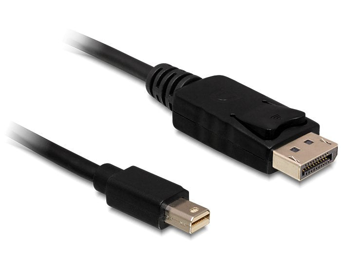 Cable Delock Mini Displayport/Displayport, 0.5 M 0,5 M Negro