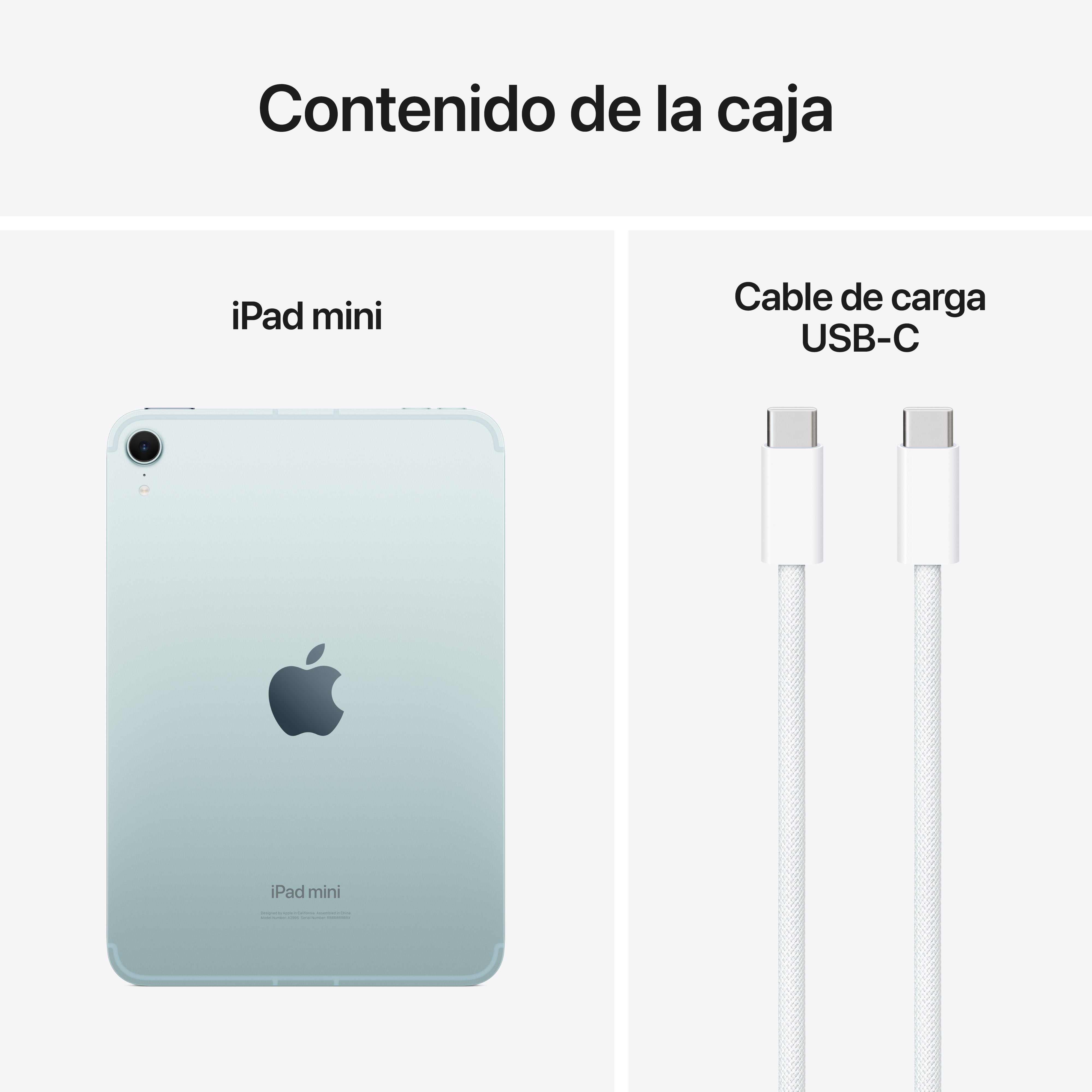 EAN 0195949756542 - Apple iPad mini 7th gen 5G TD-LTE & FDD-LTE 256 GB 21,1 cm (8.3") Wi-Fi 6E (802.11ax) iPadOS 18 Azul imagen 10