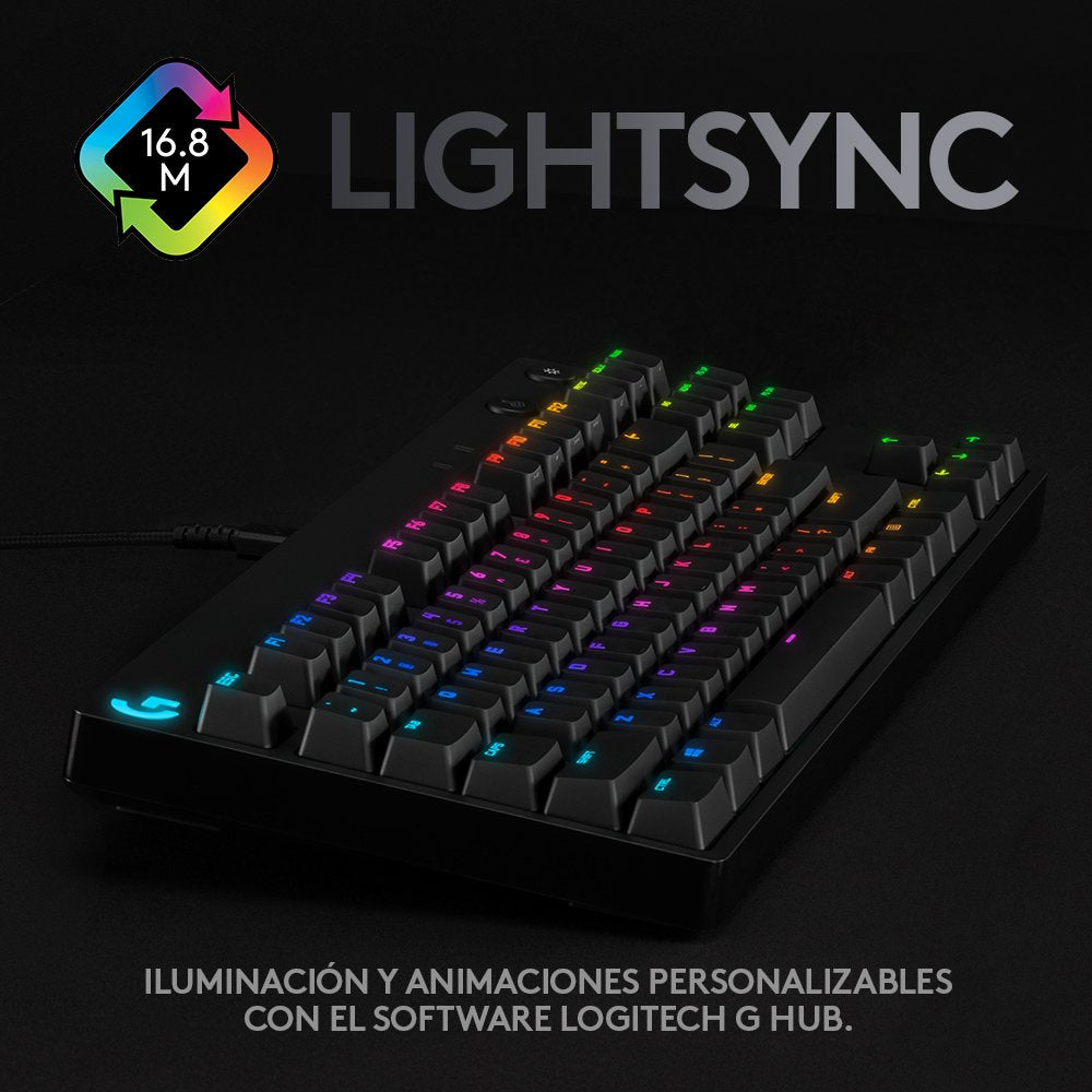 Teclado Español Logitech G Pro Gaming Usb Negro 920-010593
