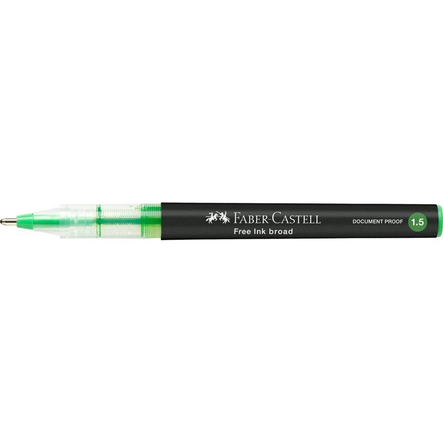Faber-Castell Free Ink Roller De Tinta Gris 1.5 Mm Color De Escritura Verde
