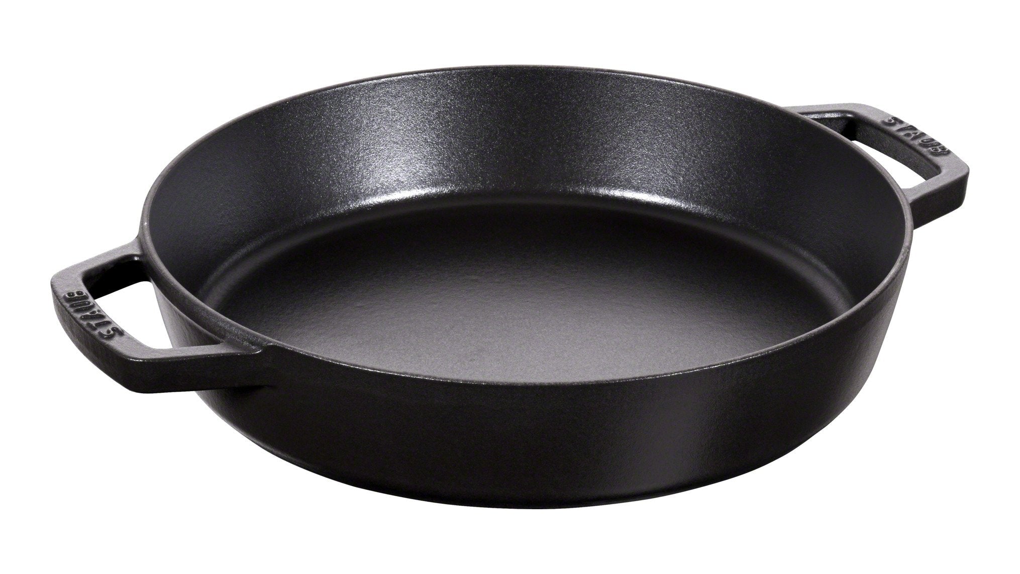 Staub Bratpfanne Mit 2 Griffen 26 Cm Seidenmattschwarz