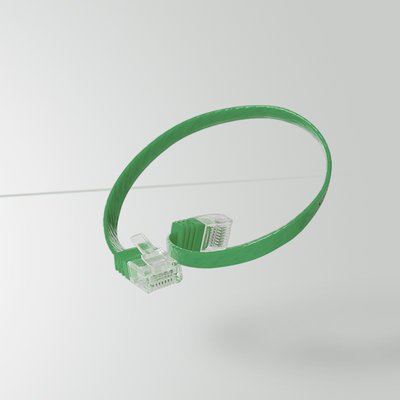 S-Impuls Cable De Red Cat. 6 Plano, U Utp, Verde, 5m