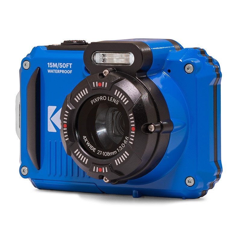 Pack Cámara Digital Kodak Pixpro Wpz2bl6 + 2 Baterías + 1 Microsd 16mp Zoom Óptico 4x Azul