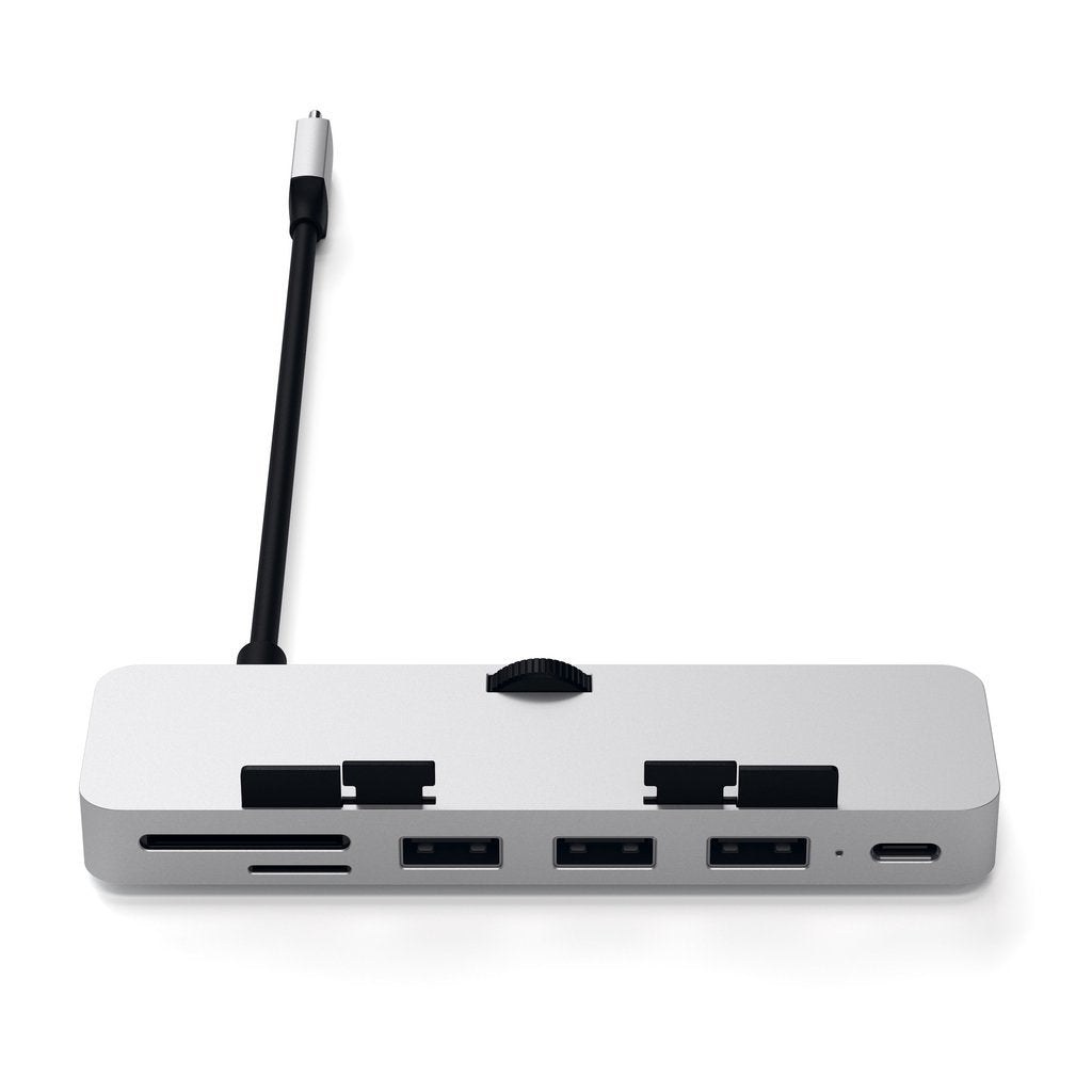 Satechi St-Tcimhs Base Para Portátil Y Replicador De Puertos Usb 3.2 Gen 1 (3.1 Gen 1) Type-C Plata