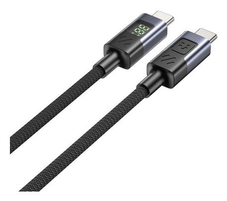 Unitek C14158abk01-3m Usb-C Cable Charging With Led Display 3m Black