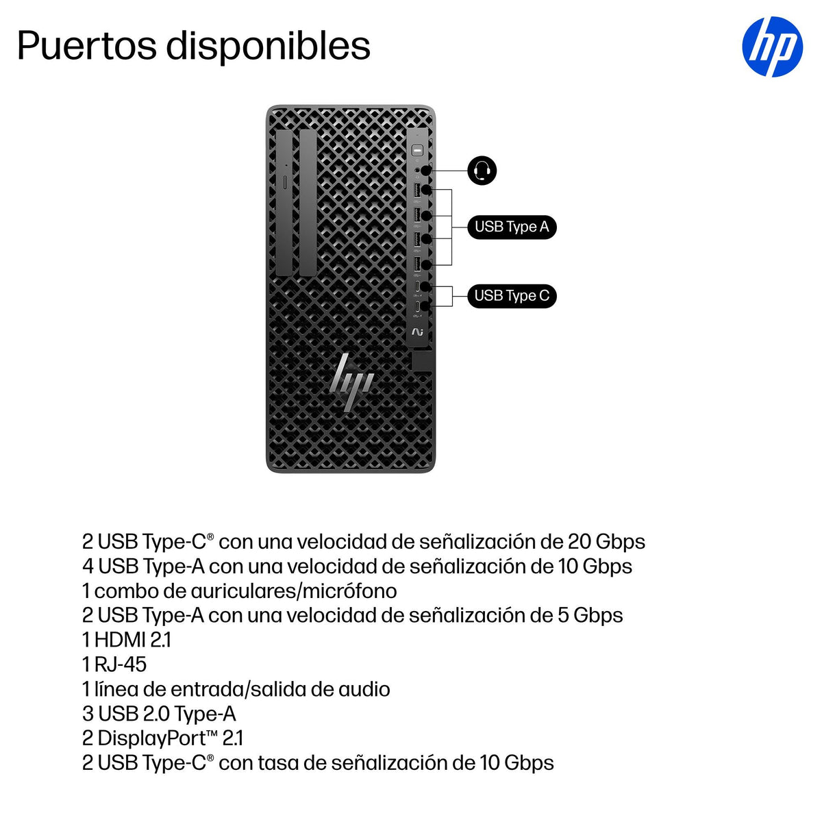 EAN 0826581352327 - HP None Intel Core Ultra 7 265 32 GB DDR5-SDRAM 1 TB SSD NVIDIA GeForce RTX 5060 Windows 11 Pro Torre Pue imagen 4