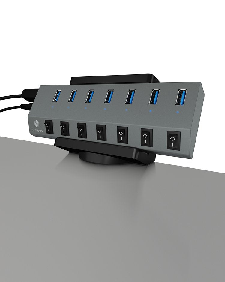 Icy Box Ib-Msa106-Hh Soporte Usb Para Hub Y Regleta De Enchufes