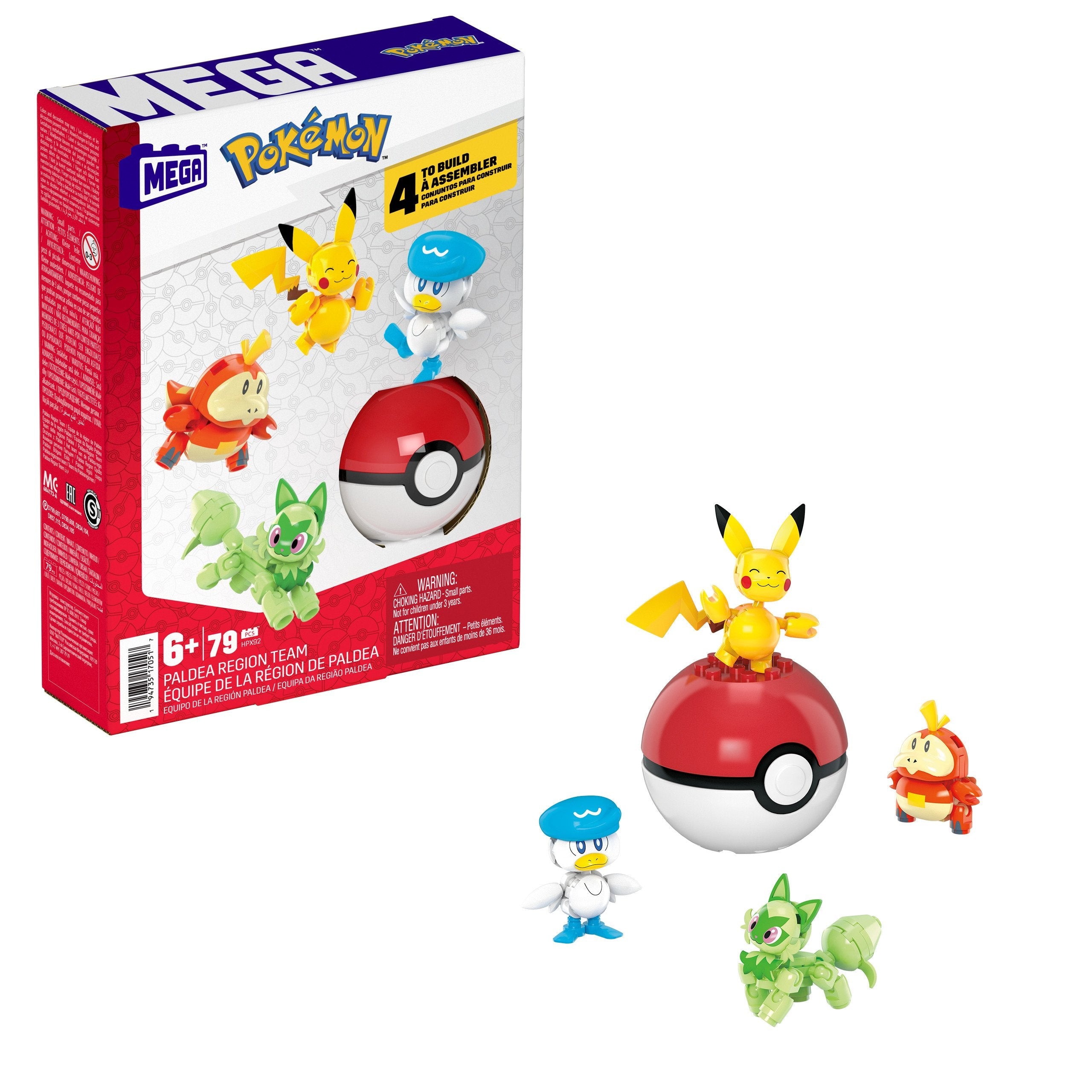 Mattel Mega Pokémon Paldea Region Team,  Hpx92