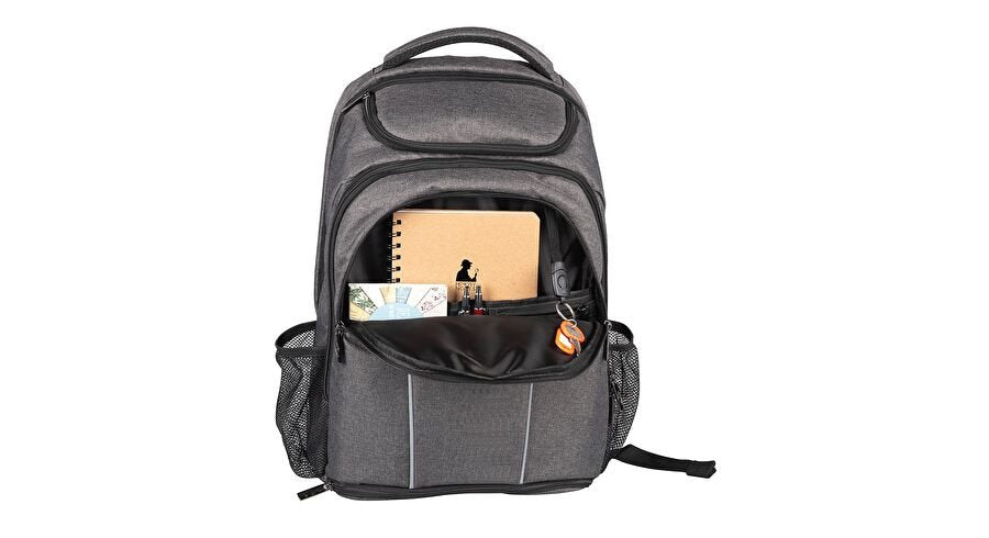 Wedo Rucksack College Gris Con Komfortausmattung