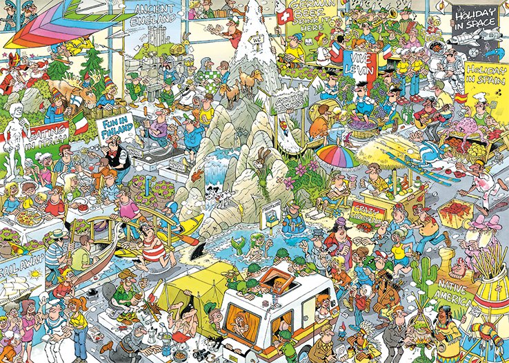 Puzzle Jan Van Haasteren The Holiday Fair 1000 Pieza(S) Humor