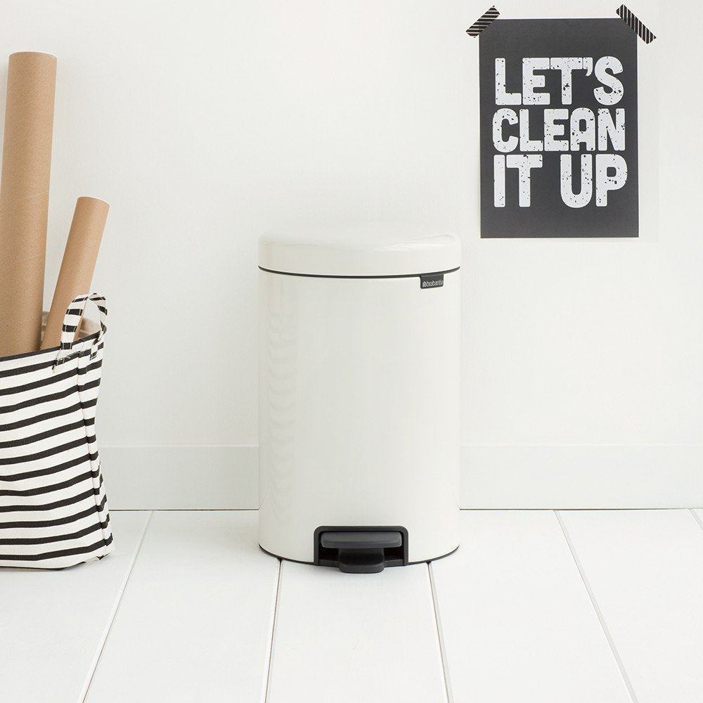 Cubo Pedal Brabantia Newicon 12,0 L Blanco