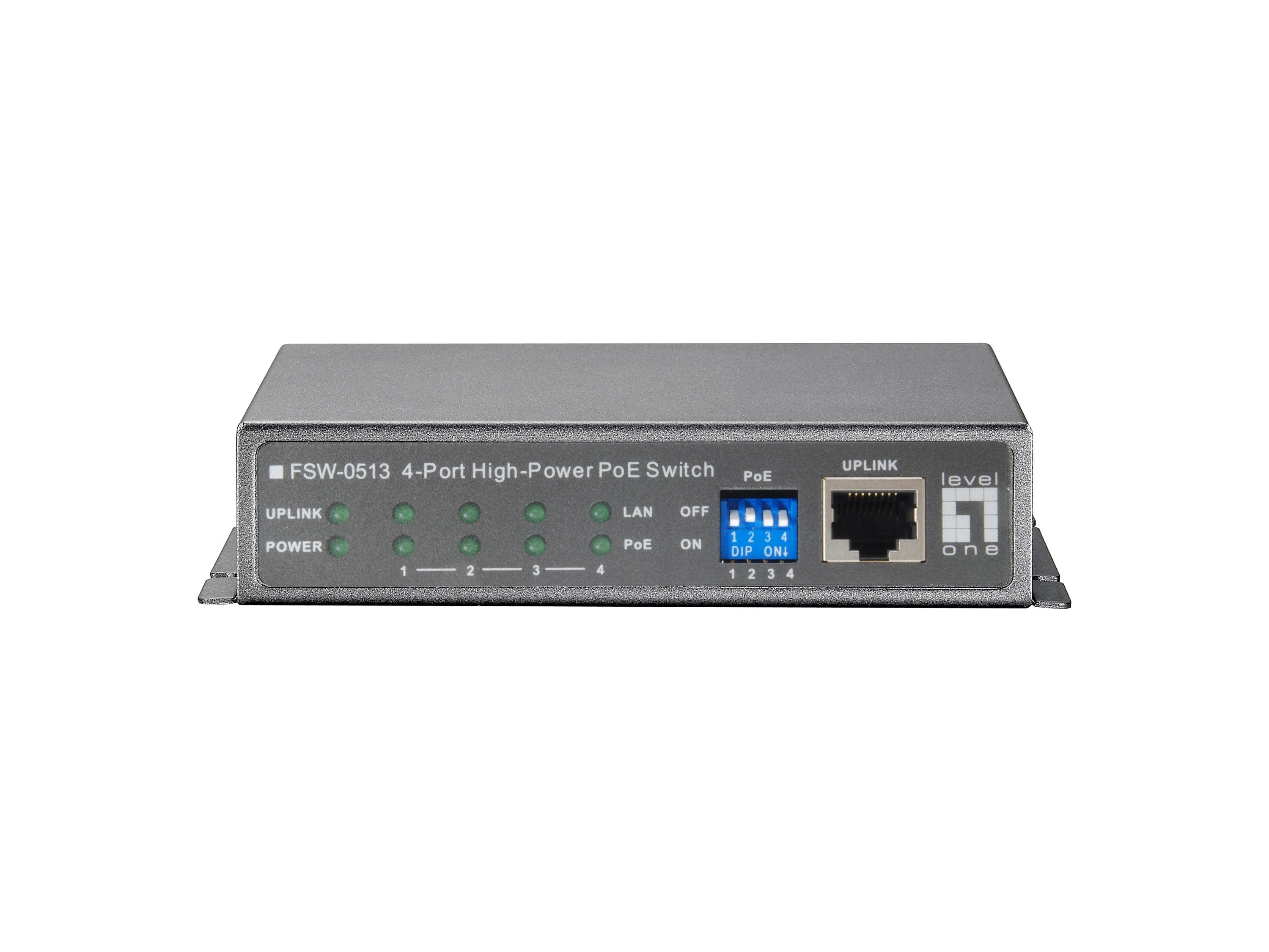 Levelone Switch  4x Fe Fsw-0513 1xfe 120w  4xpoe+