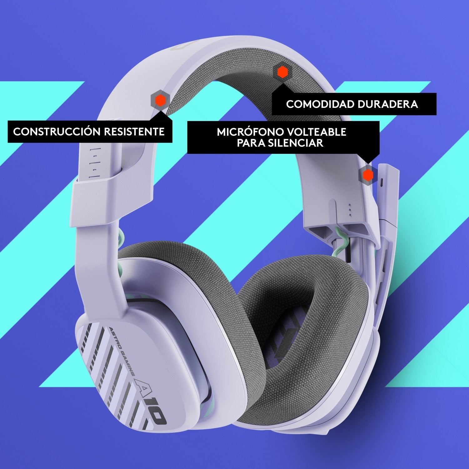 Auriculares Con Microfono Logitech A10 Astro Gaming Gen 2 Jack 3.5mm Blanco