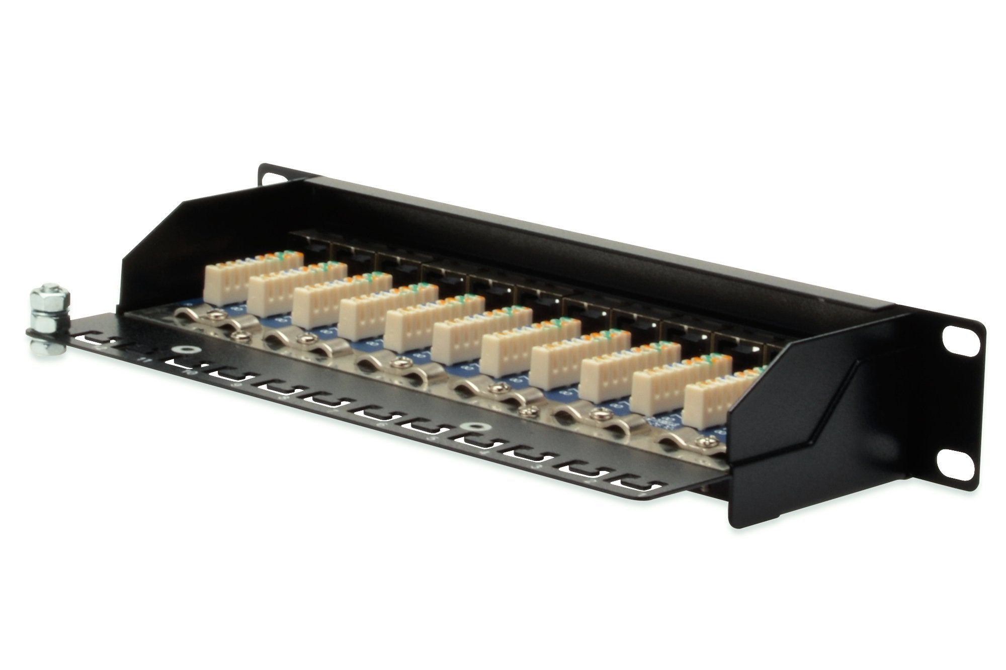 Patch Panel Digitus Cat5e 12port 1u Blindado, Negro, 10 ''