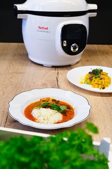 Tefal Cy851130 Olla Multi-Cocción 6 L Cromo, Blanco