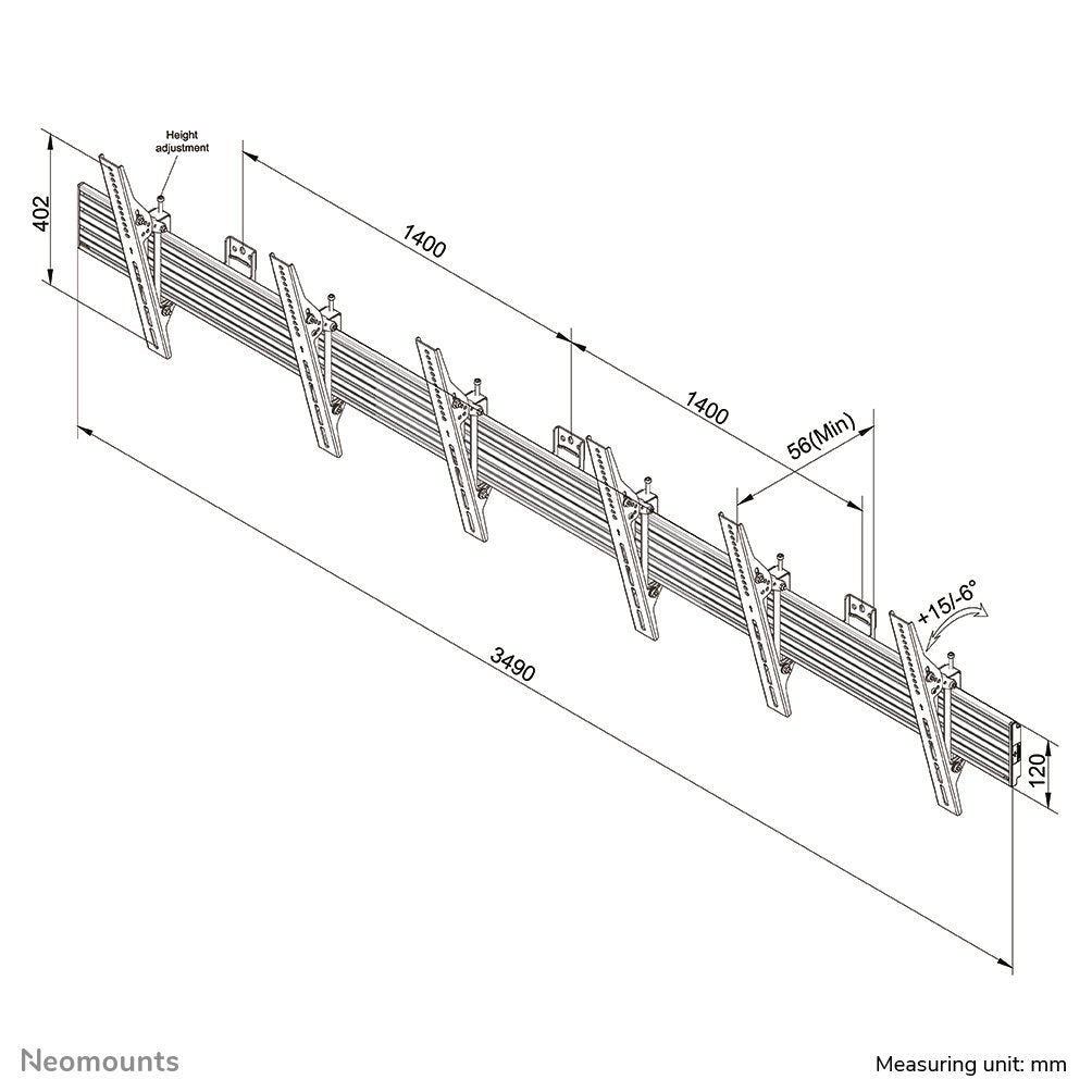 Soporte De Pared Neomounts By Newstar Pro Menuboard