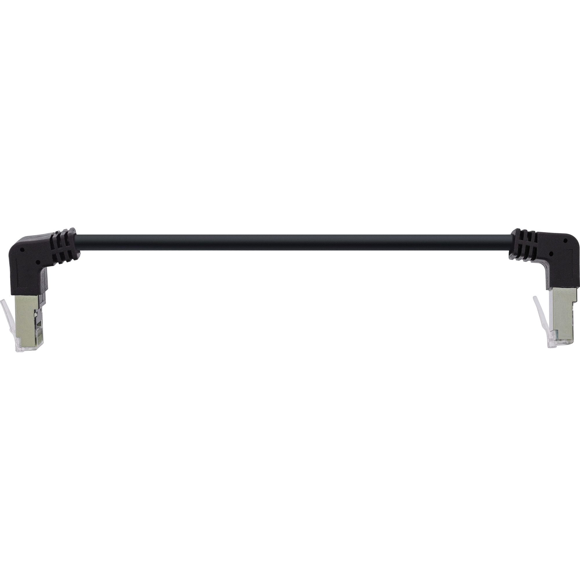 Cable De Red  Inline En Ángulo Ascendente/Descendente, S/Ftp (Pimf), Cat.6, 250 Mhz, Pvc, Cobre, Negro, 0,15 M
