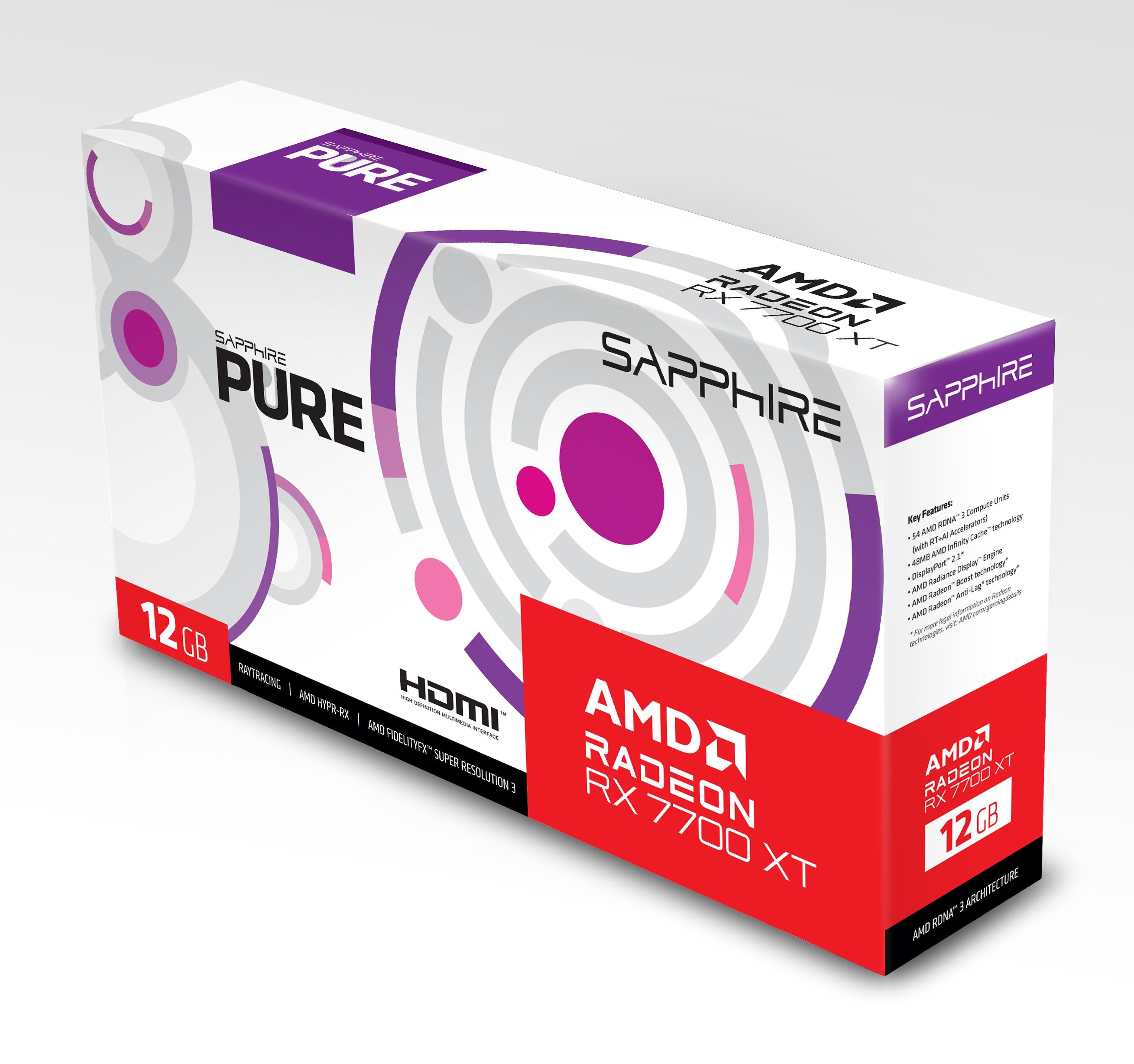 Sapphire Pure Radeon Rx 7700 Xt Amd 12 Gb Gddr6