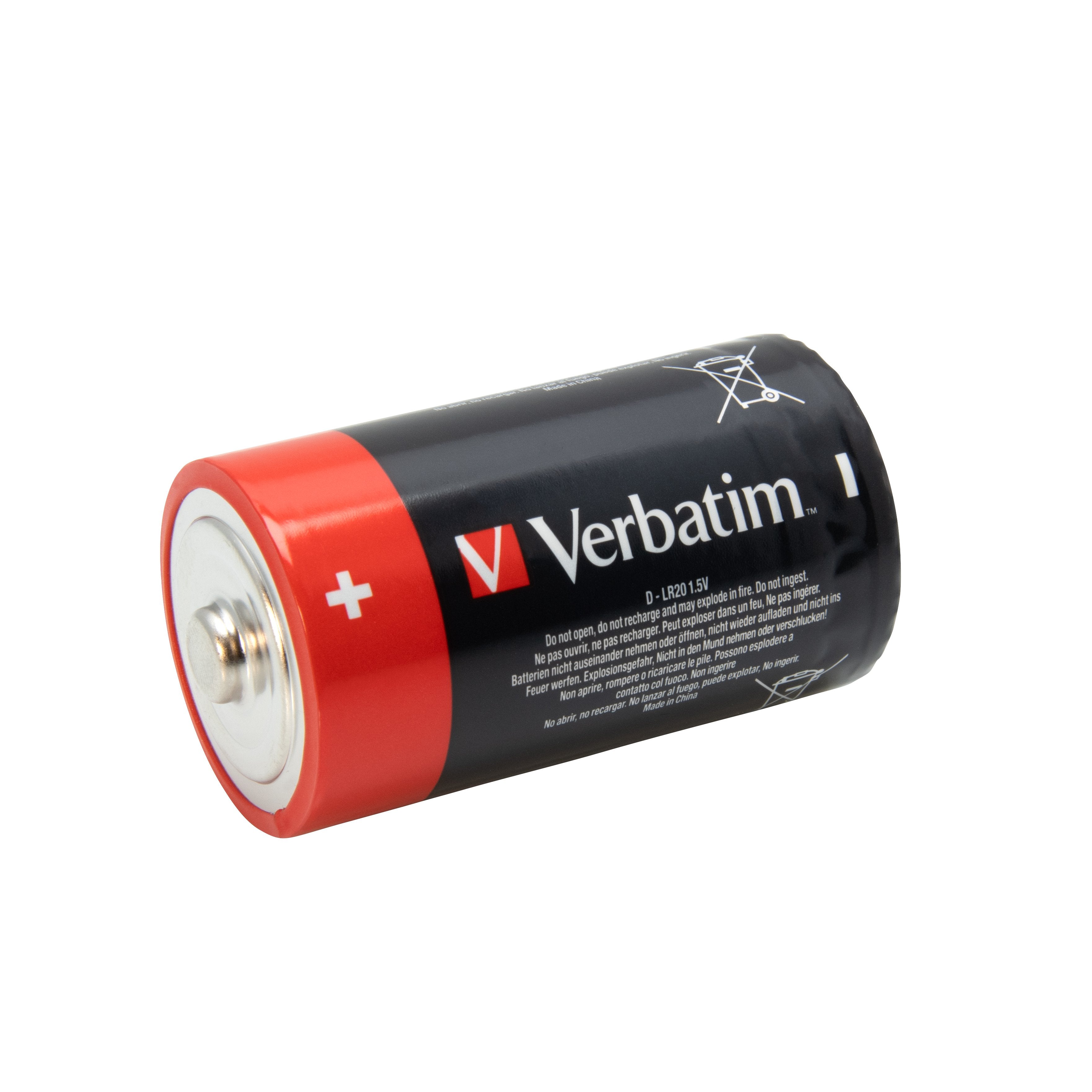 Verbatim Pilas Alcalinas D - Lr20 - Pack 2 Uds
