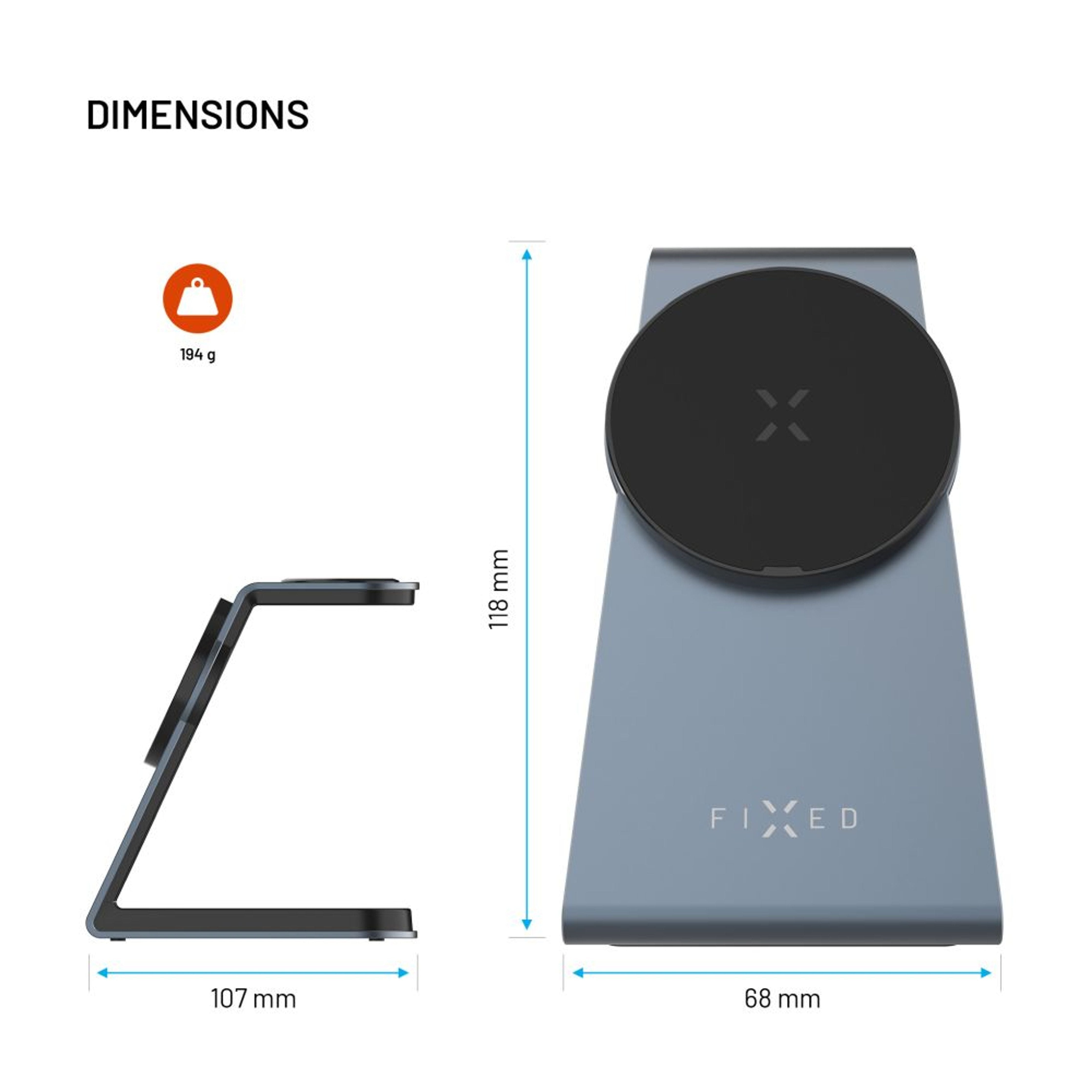 EAN 8591680154234 - FIXED FIXMPOS-AL-GR cargador de dispositivo móvil Smartphone, Reloj inteligente, Auriculares Gris USB Car imagen 11