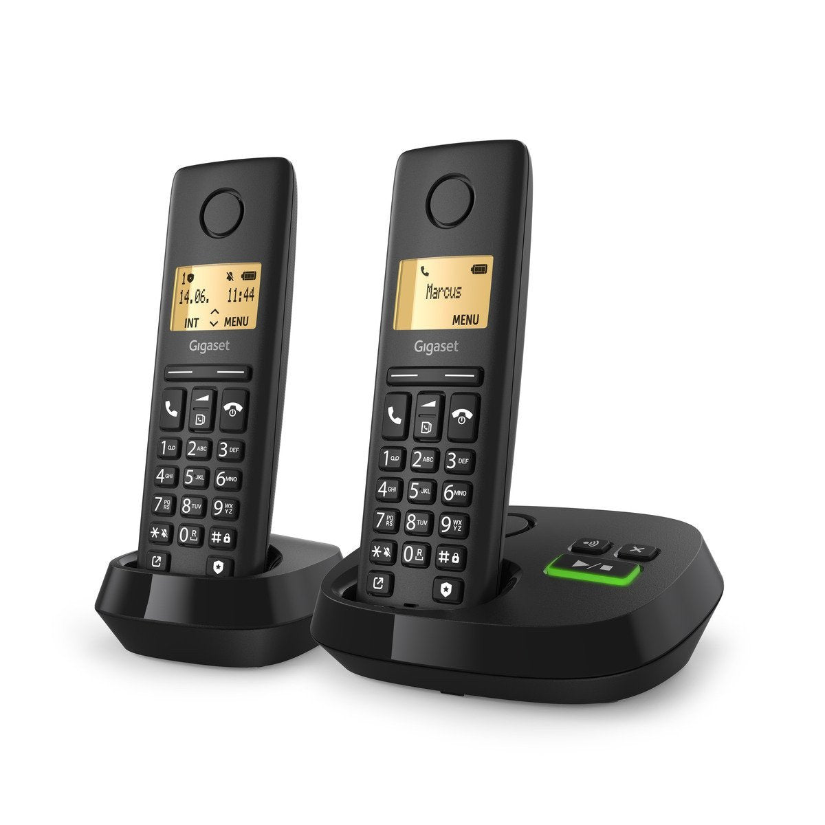 EAN 4250366871523 - Gigaset PURE 100A Duo Teléfono DECT/analógico Identificador de llamadas Negro imagen 6