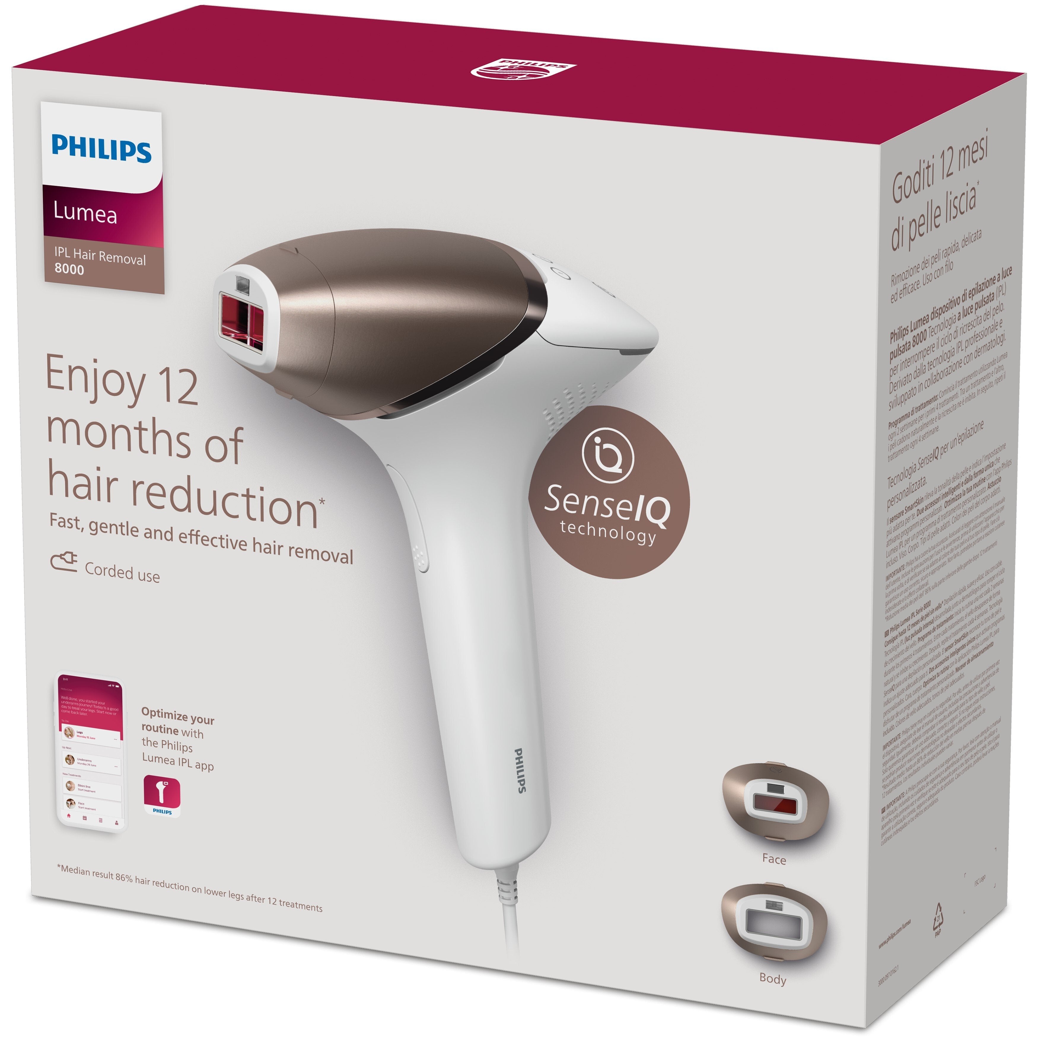 EAN 8720689015394 - Philips Lumea Prestige BRI945/00 depiladora de luz pulsada Luz pulsada intensa (IPL) Rosa, Blanco imagen 4