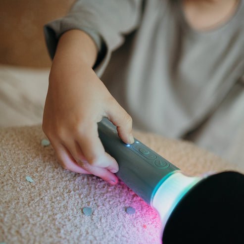 Kidywolf Mikrofon Bluetooth Mit Licht Blau