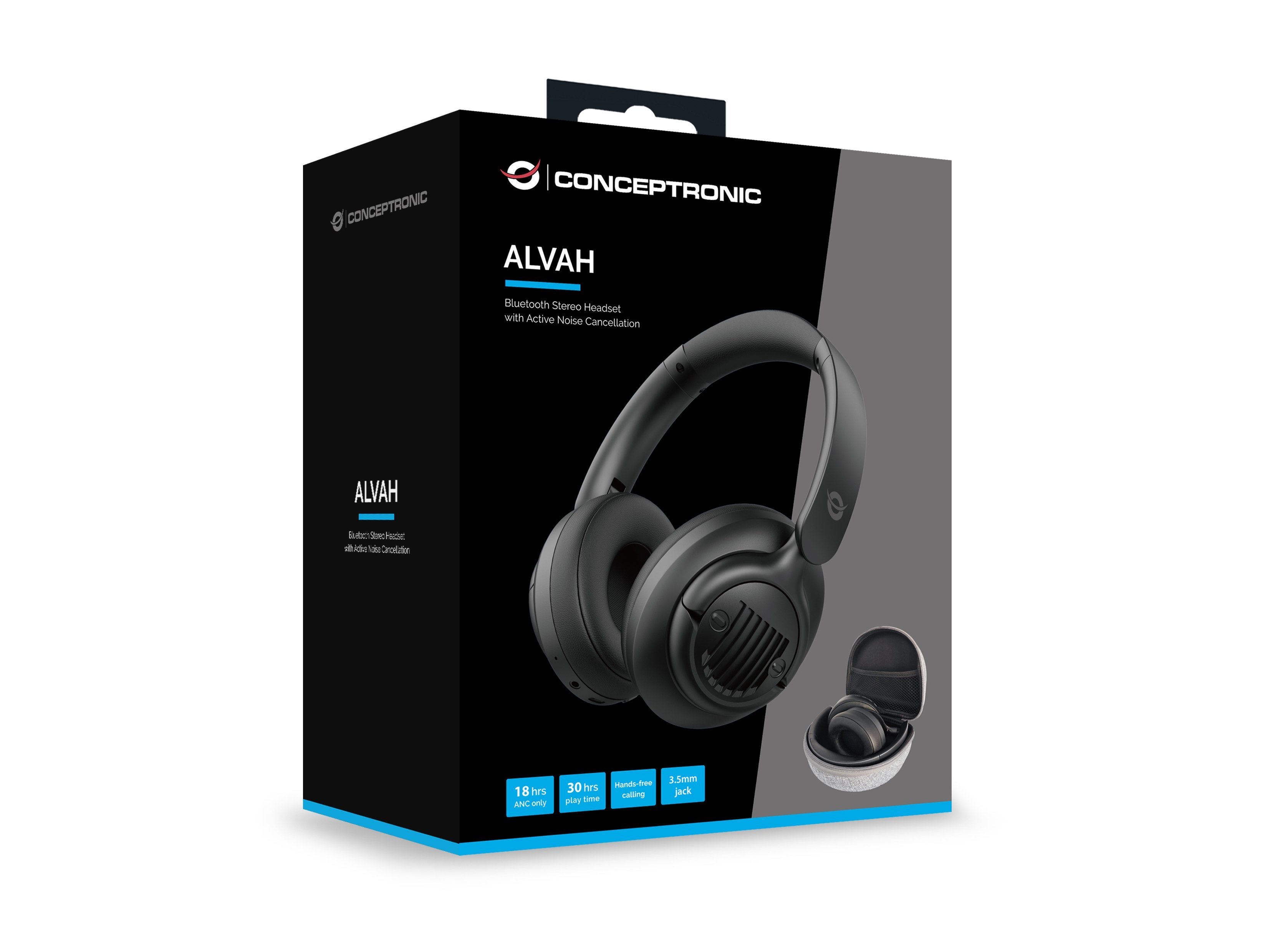 EAN 4015867235980 - Conceptronic ALVAH02B auricular y casco Auriculares Inalámbrico y alámbrico Diadema Llamadas/Música Bluet imagen 5