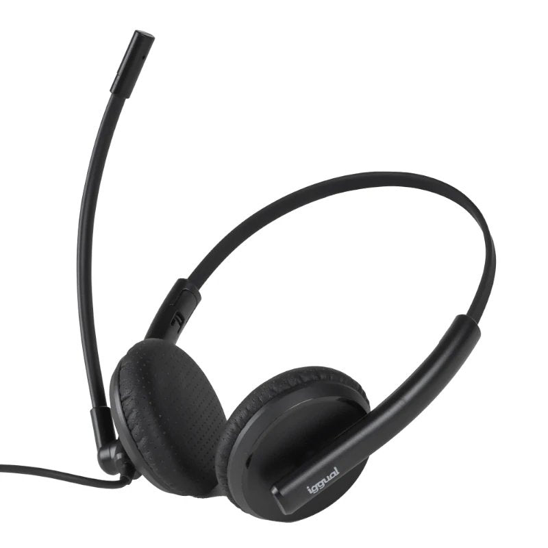 EAN 8435364319420 - iggual ENC 3030 Auriculares Alámbrico Diadema Oficina/Centro de llamadas Negro imagen 2