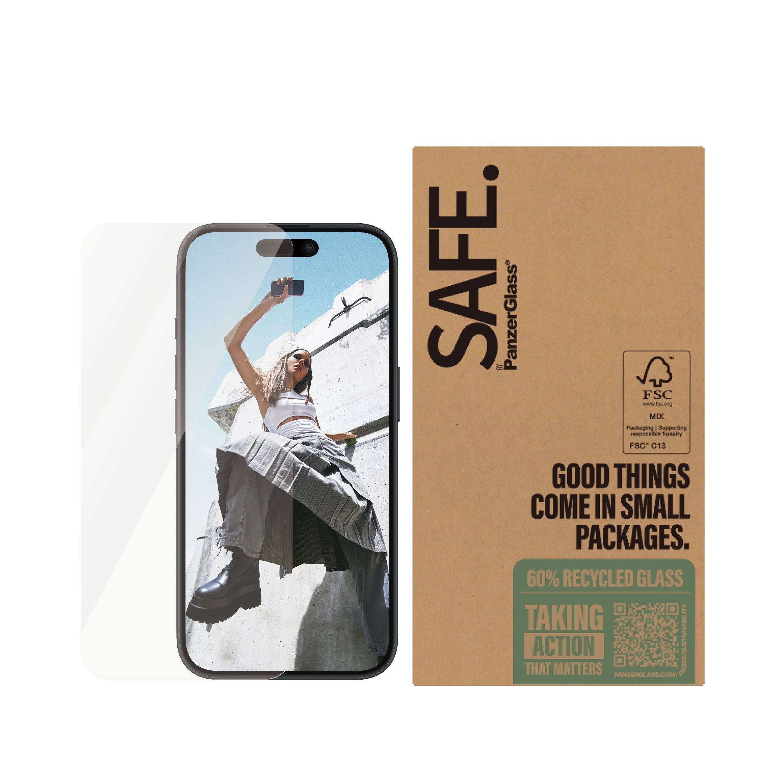 EAN 5715685002656 - PanzerGlass SAFE. by ® Screen Protector iPhone 16 | 15 | Ultra-Wide Fit | BULK Protector de pantalla Appl imagen 2