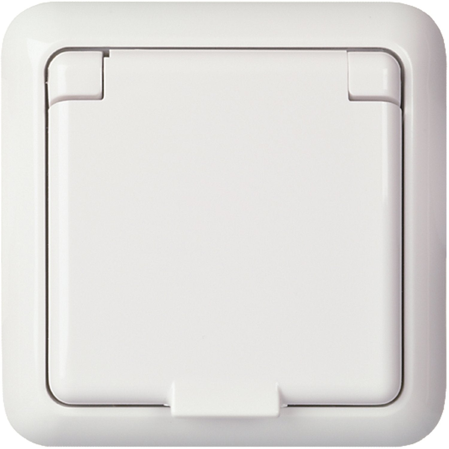 Elso Upwg Fashion Schuko 225044 1fach Reinweiss Ip44