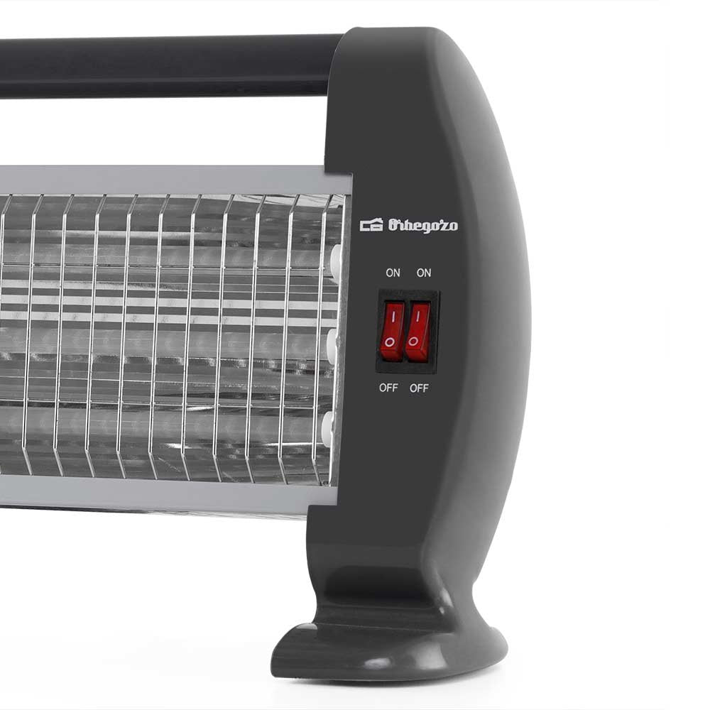 Estufa De Cuarzo Orbegozo Bp 0206 3 Niveles De Potencia 1200w